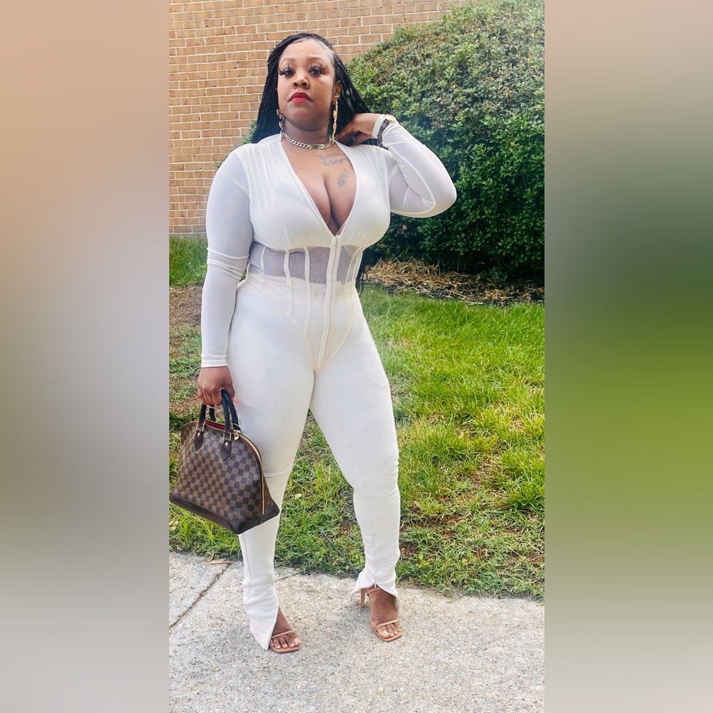 Cream Long Sleeve Bodysuit